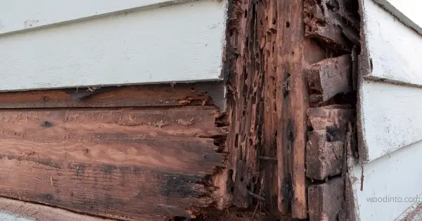 Will bleach stop wood rot